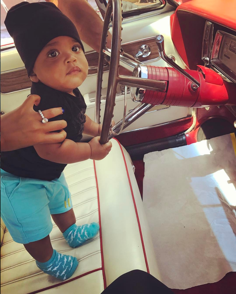 Angela Simmons' Son Is Ready To Hit The Road
